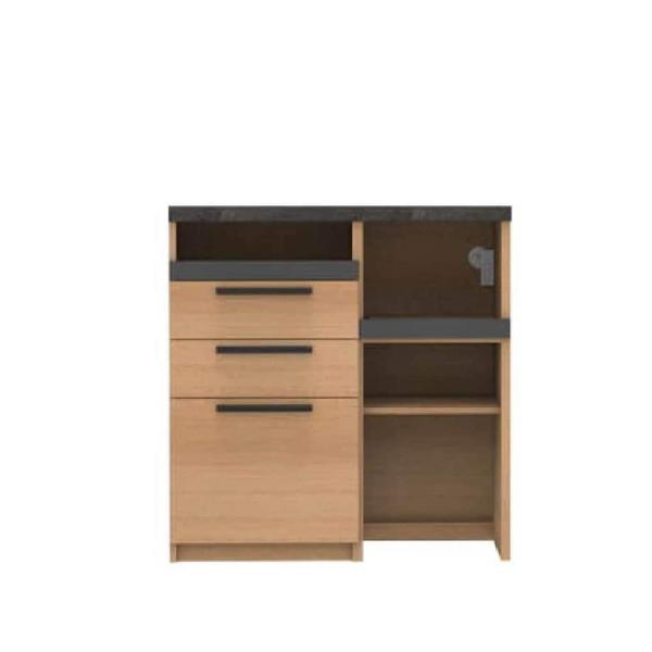 パモウナ キッチンカウンター 幅90 レンジ台 食器棚 日本製 カウンター オーチェ SY- 900...