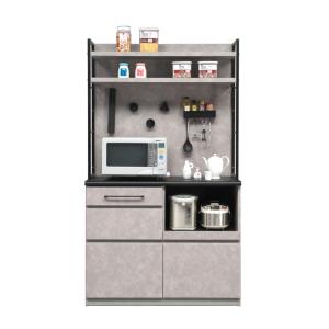 松田家具 国産大川製 1000レンジボード メッカ EBコーティング処理