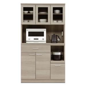 ニトリ（NITORI） 幅60cm 食器棚(シナモ60 WH) キッチンボード