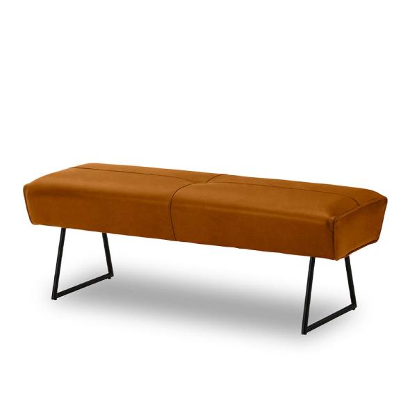 ベンチ ダイニングチェア 幅120cm レザーテックス 高密度ウレタンフォーム モダンデザイン 上質...