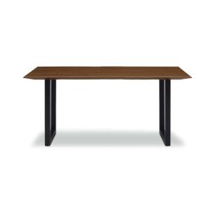 ダイニングテーブル ラテII１６５テーブル耳付き(ＢＫ脚) (配送員設置)