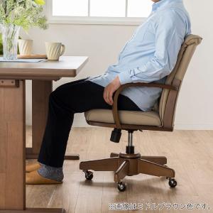 肘付き回転昇降ダイニングチェア SC-010 ...の詳細画像2
