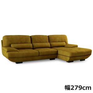 関家具 【レザーテックス】 シェーズロングソファ トレビソ スモール