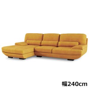 関家具 【レザーテックス】 シェーズロングソファ トレビソ 左シェーズ