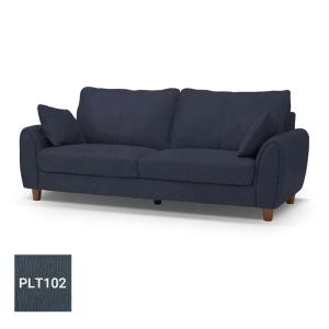 関家具 【レザーテックス】 3人掛けソファ ヘンリー (キャメル) (配送