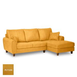 1人掛けソファ アボット PLT104ハニーレモン (配送員設置