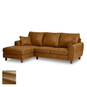 関家具 【レザーテックス】 シェーズロングソファ ヘンリー 右カウチ