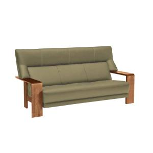 カリモク家具 2.5人掛けソファー ダンテ ベージュ 合成皮革 幅1550mm カリモク家具（KARIMOKU FURNITURE） 【地域限定】【カリモク】 2.5人