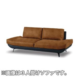 レザーテックス】 3人掛けソファ バルカーラ スーパー(オーカー