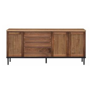 dinos（ディノス） CONTE オーク材 サイドキャビネット ウェーブカット