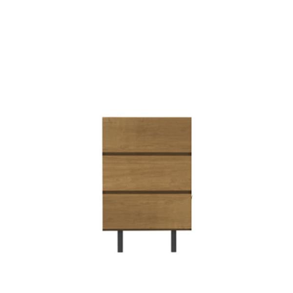 パモウナ　リビングボード（引出３段）　ＷＶ−６３　ＲＯ（Ｒオーク） (配送員設置)