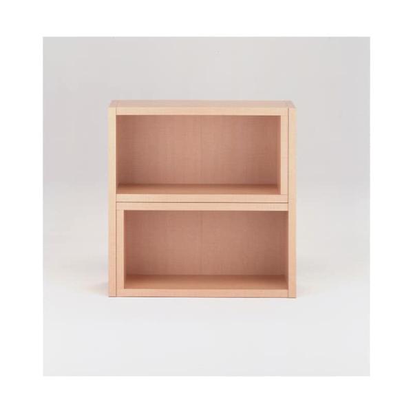 シェルフ　フラップ７５２オープンラック　ナチュラル (玄関先お渡し商品)