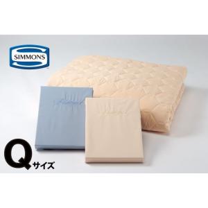 [シモンズ]【寝装品3点セット】ワイドダブル 羊毛ベーシック35cmタイプ LA1004 ブラウン/...