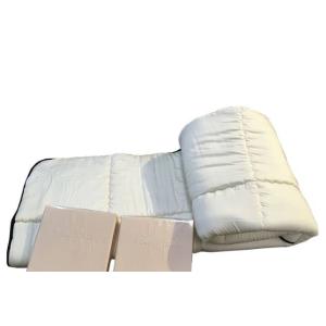 シモンズ 【寝装品3点セット】３５厚　ラグジュアリーブラックコンポII　　ＬＬ１４５０　ダブル　Ｉ　Ｉ（アイボリー／アイボリー） (玄関先お渡し商品)