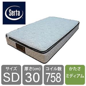 サータぺディック サータ Serta マットレス セミダブル ベッド用 ポケットコイル 6.8インチ...