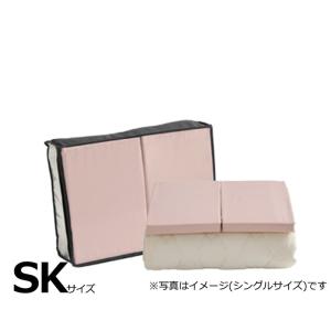 【寝装品3点セット】サータＬＸウール　セミＫ（セミキング）　Ｈ３６　ＰＤ１５０　ピンク (玄関先お渡し商品)