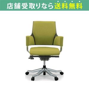 オフィスチェア ワークチェア おしゃれ 高級 在宅 リモートワーク テレワーク 椅子 デスクチェア DELPHIIIローバック ファブリック オリーブ (配送員設置)｜shimachu