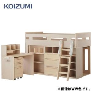 ベッド ベット シングル ロフトベッド コイズ...の詳細画像1