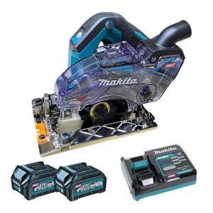 マキタ KS004GRDX 125mm充電式防じんマルノコ 40Vmax セット品(本体・BL4025×2個・充電器) (ダストボックス仕様・逆勝手仕様・※ノコ刃別売)コードレス