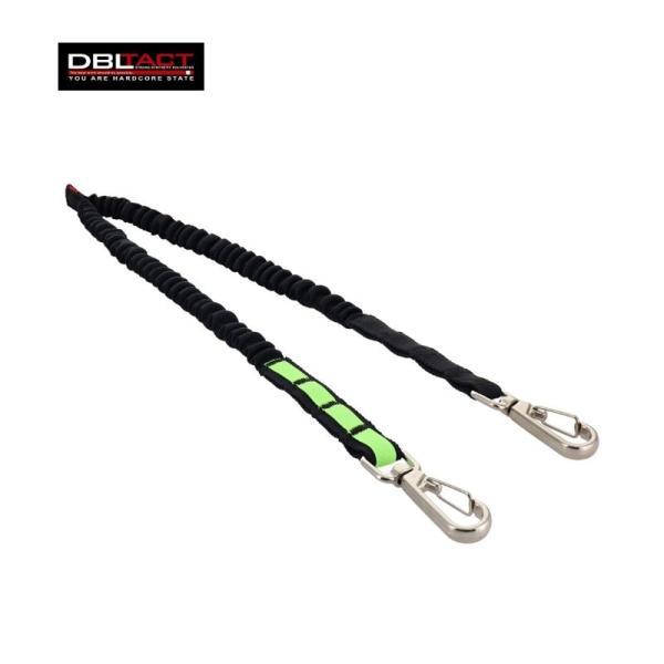 DBLTACT(ダブルタクト) DT-ST-101BKY 布製安全コード ブラック×イエロー ●