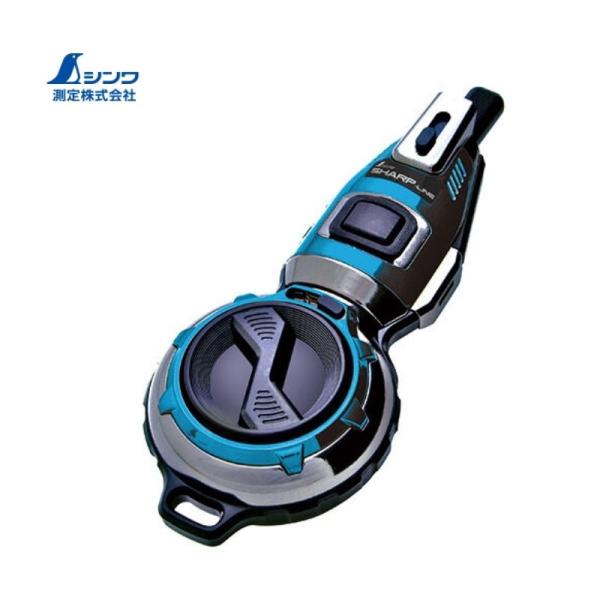 シンワ測定 73297 ハンディ墨つぼPro-Plus自動巻 シャープライン メタルブルー ●