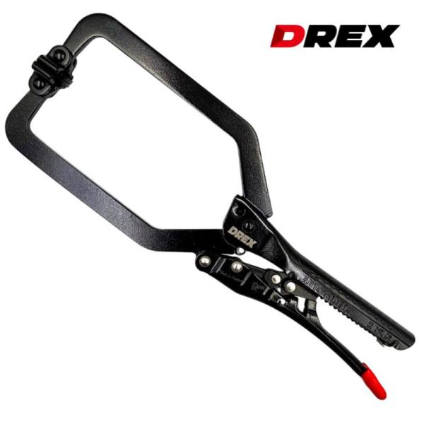 DREX(ディーレックス) DR-LA10S オートマチックロングバイスプライヤ C型 (スイベル)...