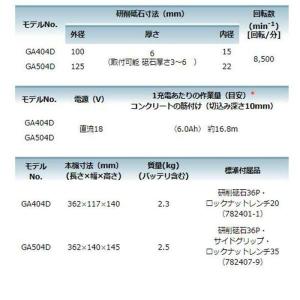 マキタ(makita) GA404DZN 10...の詳細画像5