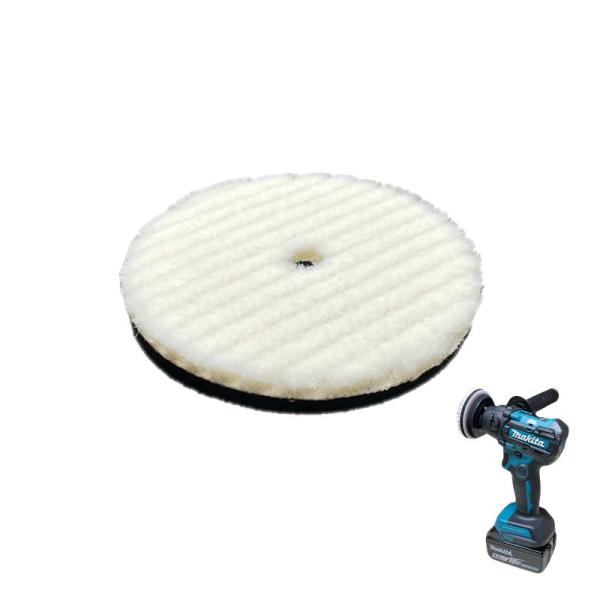 マキタ A-72001 ウールパッド 80mm (つや出し作業に)【充電式サンダポリッシャ用】 ◇