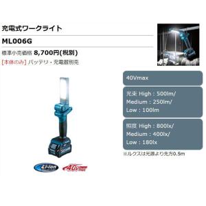 マキタ ML006G 充電式LEDワークライト...の詳細画像1