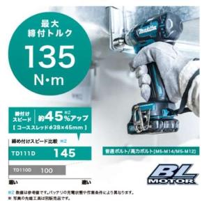 マキタ 充電式インパクトドライバ TD111D...の詳細画像3
