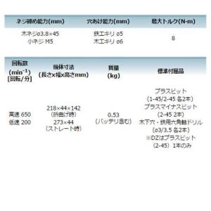 マキタ DF012DZB(黒) 充電式ペンドラ...の詳細画像3