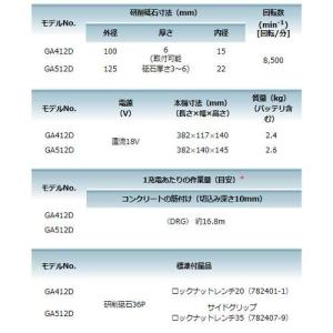 マキタ GA412DZ 100mm充電式ディス...の詳細画像4