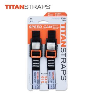 TITANSTRAPS(タイタンストラップ) SC-MTL-0102-BLK メタルスピードカム 2本組 0.6m ブラック ◇