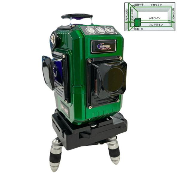 テクノ販売 LTK-N3C フルライン ジンバル整準3Dグリーンレーザー墨出し器 (三脚・受光器別売...