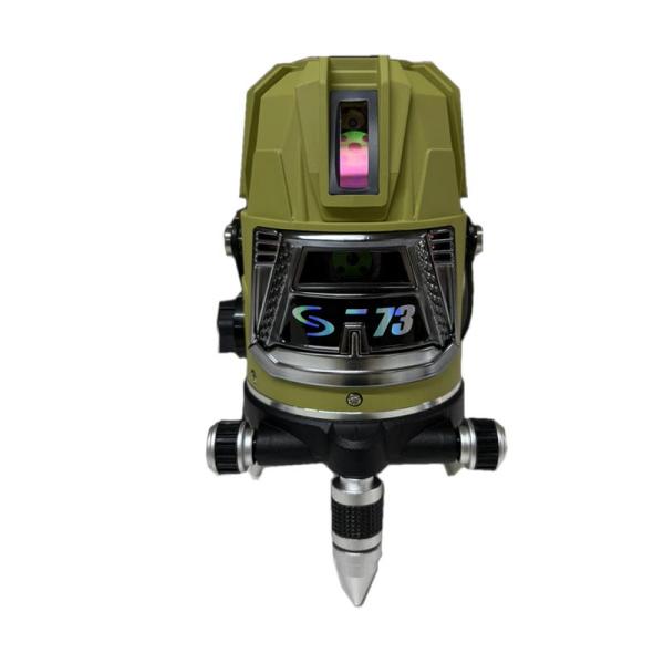 【シマ×テクノ販売】  テクノ販売 S-73G グリーンレーザー墨出し器 ジンバル式 (縦4方向矩・...