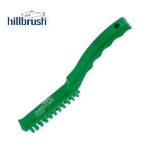 hillbrush(ヒルブラシ) B1606-G ニッチブラシ 大 (非レジン仕様) 緑/グリーン 掃除 隙間 ブラシ  ◇｜shimadougu