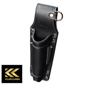 フジ矢 KUROKIN AB-32BG 腰袋薄型2段 Light PU Leather シリーズ 黒金