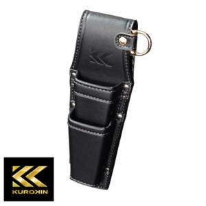 フジ矢 KUROKIN AB-23BG 腰袋3段 Light PU Leather シリーズ 黒金