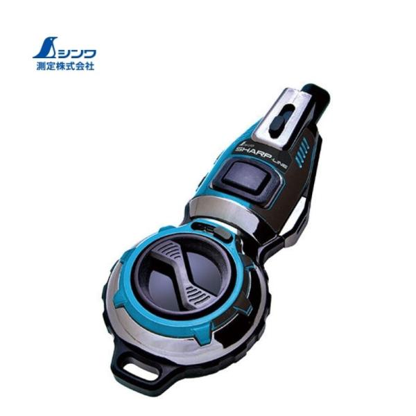シンワ測定 73298 ハンディ墨つぼJr.Plus自動巻 シャープライン メタルブルー ●