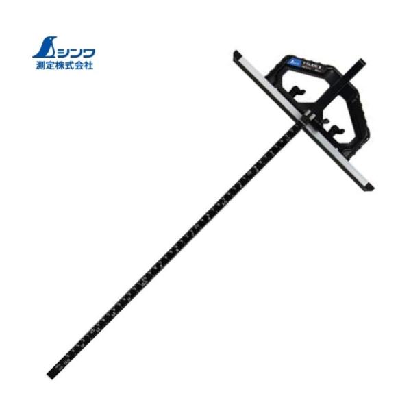 シンワ測定 73713 丸ノコガイド定規 Tスライド2 45cm併用目盛 突き当て可動式 ●