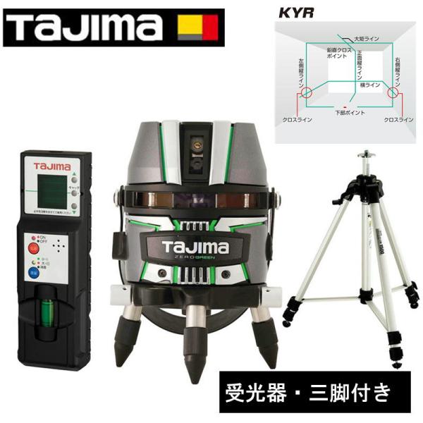 TAJIMA(タジマデザイン) ZEROG2-KYRSET ZEROGREENレーザー 高精度 矩・...