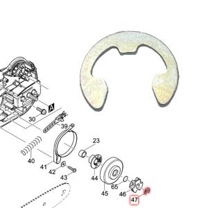 マキタ 221464-7 スプロケット6 ピッチ:3/8 【チェーンソー用