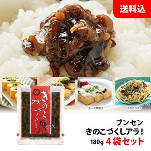 ブンセン きのこずくしアラ 4袋 化学調味料 保存料 着色料 無添加