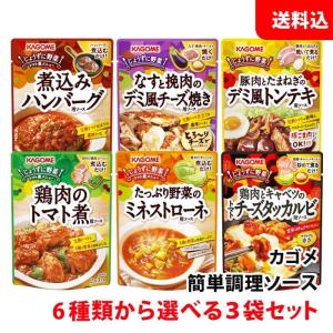 カゴメ 簡単調理ソース トマト煮メニュー 煮込むだけ！
