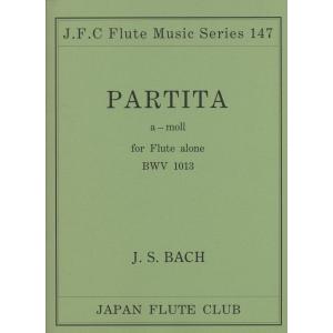 楽譜 バッハ／無伴奏パルティータ イ短調 BWV-1013for Flute alone＞