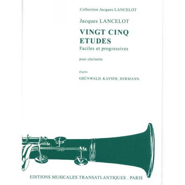 楽譜 WM32 輸入 ランスロ／25のエチュード（クラリネット教本） ／ ロケットミュージック