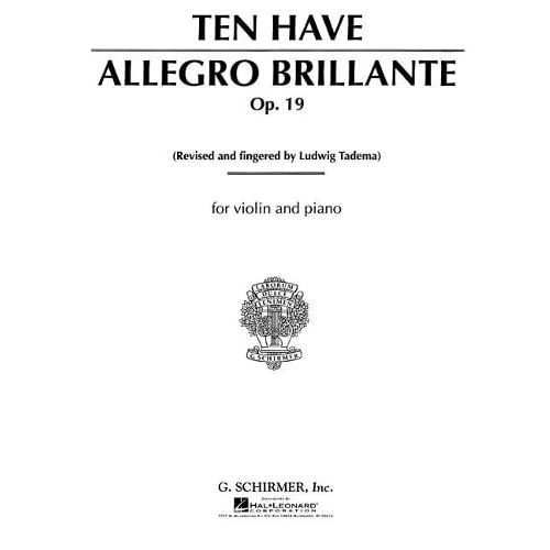 楽譜 VNS493 輸入 W．T．ハブ／アレグロ・ブリランテ op．19 ／ ロケットミュージック