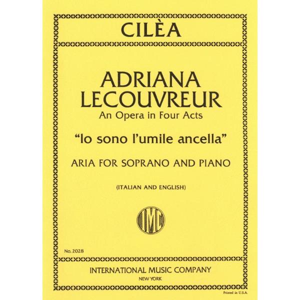 楽譜 VOC1193 輸入 F．チレア／私は創造の神の卑しい僕（歌劇「アドリアーナ・ルクヴルール」よ...