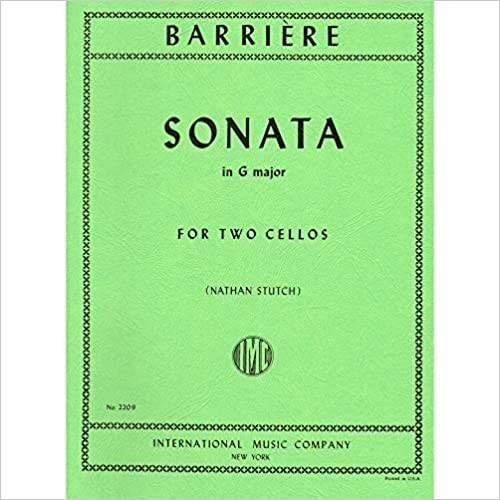楽譜 CES199 輸入 バリエール／2本のチェロのためのソナタ ト長調（無伴奏チェロ） ／ ロケッ...