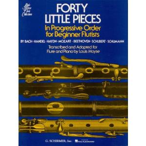 楽譜 MSOFL1624 輸入 40の小品（ルイ・モイーズ）（フルート+ピアノ）〔FortyLittlePieces〕 ／ ミュージックエイト